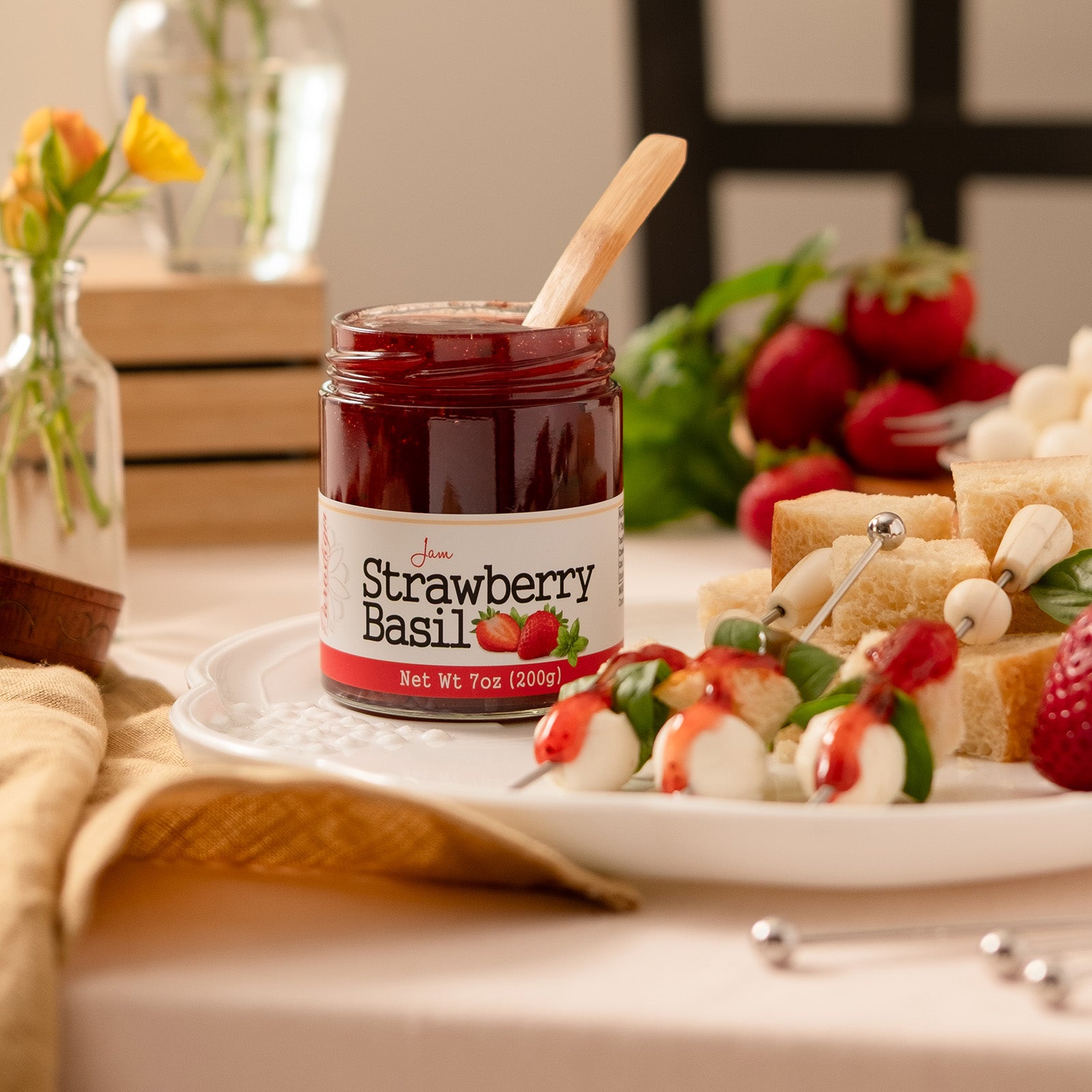 Strawberry Basil Jam