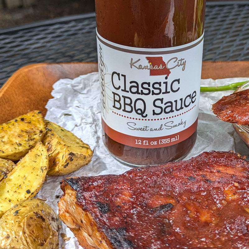 Paradigm Foodworks Kanas City Classic BBQ Sauce with baby back ribs