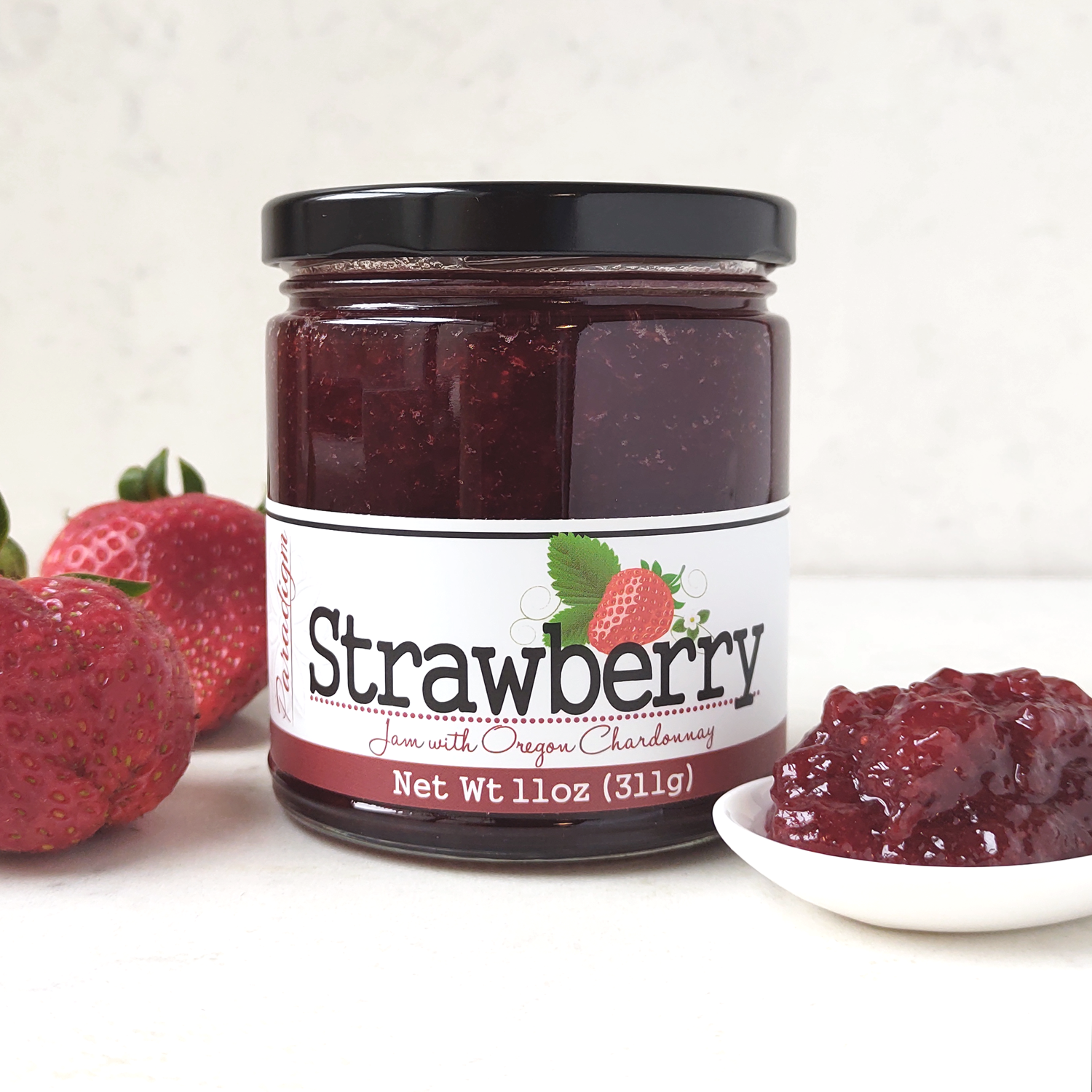 Strawberry Jam with Oregon Chardonnay