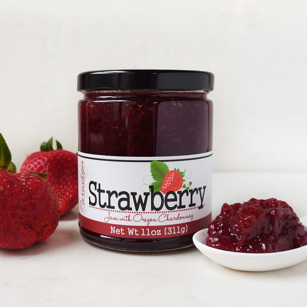 Strawberry Jam with Oregon Chardonnay